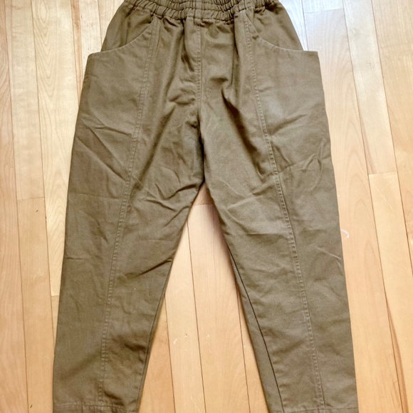 Elizabeth Suzann Clyde Pants, Tan Cotton Canvas - Picture 3 of 6